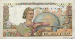 10000 Francs GÉNIE FRANÇAIS FRANCE  1951 F.50.47 F+
