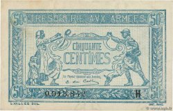 50 Centimes TRÉSORERIE AUX ARMÉES 1917 FRANKREICH  1917 VF.01.08 VZ