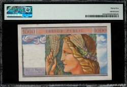 1000 Francs TRÉSOR PUBLIC FRANCE  1955 VF.35.01 VF+