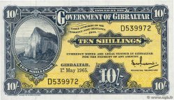 10 Shillings GIBRALTAR  1965 P.17 FDC