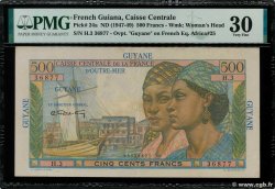 500 Francs Pointe à Pitre FRENCH GUIANA  1946 P.24 MBC