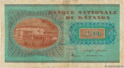 20 Francs KATANGA  1960 P.06a RC+