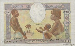 100 Francs MADAGASCAR  1937 P.040 q.SPL