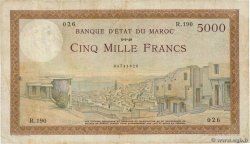 5000 Francs MARUECOS  1949 P.23c