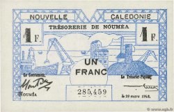 1 Franc NOUVELLE CALÉDONIE  1943 P.55b q.FDC
