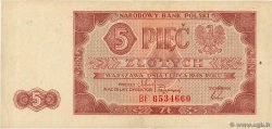 5 Zlotych POLEN  1948 P.135 VZ