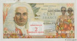 2 NF sur 100 Francs La Bourdonnais SAINT-PIERRE UND MIQUELON  1960 P.32 fVZ