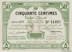 50 Centimes TúNEZ  1920 P.48 MBC+