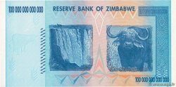 100 Trillions Dollars ZIMBABWE  2008 P.91 UNC
