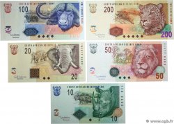 10 au 200 Rand Lot SüDAFRIKA  2005 P.128 au P.132 ST