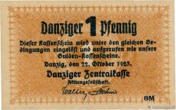 1 Pfennig DANTZIG  1923 P.32 EBC