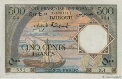 500 Francs DJIBOUTI  1952 P.27 UNC-