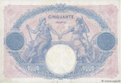 50 Francs BLEU ET ROSE FRANKREICH  1923 F.14.36 fVZ