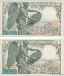 100 Francs DESCARTES Consécutifs FRANCE  1944 F.27.06 UNC