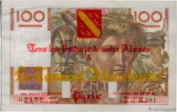 100 Francs JEUNE PAYSAN Publicitaire FRANCE  1950 F.28.26 XF+