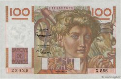 100 Francs JEUNE PAYSAN filigrane inversé FRANCE  1952 F.28bis.02 AU-