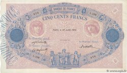 500 Francs BLEU ET ROSE FRANKREICH  1894 F.30.06 fVZ