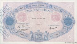500 Francs BLEU ET ROSE FRANCE  1923 F.30.27 SUP
