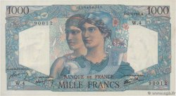 1000 Francs MINERVE ET HERCULE FRANCE  1945 F.41.01 AU+