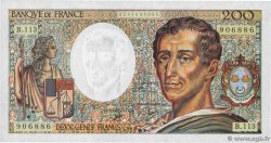 200 Francs MONTESQUIEU FRANCIA  1990 F.70.10c AU