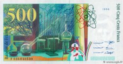 500 Francs PIERRE ET MARIE CURIE FRANCE  1996 F.76.03 UNC