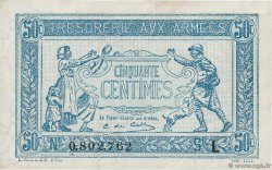 50 Centimes TRÉSORERIE AUX ARMÉES 1917 FRANCIA  1917 VF.01.12 SC+