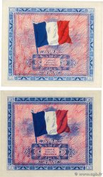 5 et 10 Francs DRAPEAU Lot FRANCIA  1944 VF.17.01 et VF.18.01 SC+