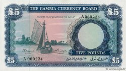 5 Pounds GAMBIA  1965 P.03a fST+