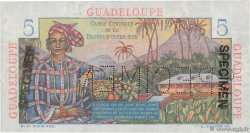 5 Francs Bougainville Spécimen GUADELOUPE  1946 P.31s SC