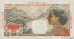 100 Francs La Bourdonnais GUADELOUPE  1946 P.35 fST