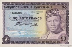 50 Francs MALI  1960 P.06 AU-