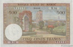 500 Francs MAROCCO  1956 P.46 q.FDC