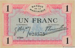 1 Franc MARTINIQUE  1915 P.10 SPL