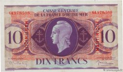 10 Francs MARTINIQUE  1944 P.23 fST+