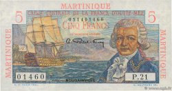 5 Francs Bougainville MARTINIQUE  1946 P.27a UNC