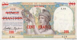 100 Francs NOUVELLE CALÉDONIE  1939 P.39 EBC+