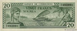 20 Francs NOUVELLE CALÉDONIE  1944 P.49 SPL