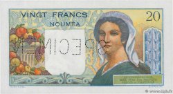 20 Francs Spécimen NOUVELLE CALÉDONIE  1954 P.50as SPL+