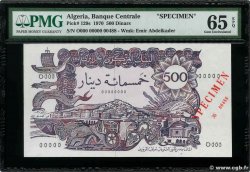 500 Dinars Spécimen ARGELIA  1970 P.129s