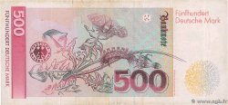 500 Deutsche Mark GERMAN FEDERAL REPUBLIC  1991 P.43a VF-