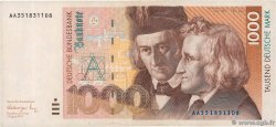 1000 Deutsche Mark GERMAN FEDERAL REPUBLIC  1991 P.44a