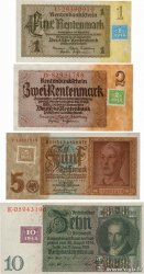 1 Deutsche Mark au 10 Deutsche Mark Lot DEUTSCHE DEMOKRATISCHE REPUBLIK  1948 P.01 au P.04b fST+