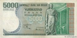 5000 Francs BÉLGICA  1973 P.137a BC