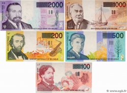 100 au 2000 Francs Lot BELGIEN  1994 P.147 au P.151