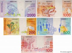 100 au 2000 Francs Lot BELGIQUE  1994 P.147 au P.151 pr.NEUF