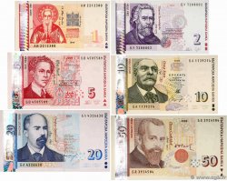 1 au 50 Leva Lot BULGARIA  1999 P.114 au P.119 UNC-