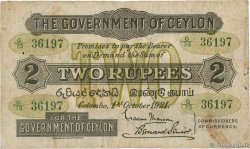 2 Rupees CEYLON  1921 P.018