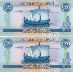 20 Pounds Consécutifs CYPRUS  1993 P.56b UNC-