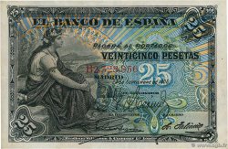 25 Pesetas SPANIEN  1906 P.057a SS