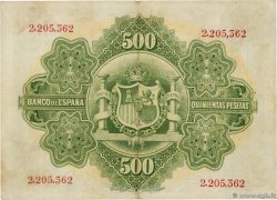 500 Pesetas SPANIEN  1907 P.060a fSS